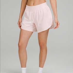 Lululemon Track That 5" Shorts in Strawberry Milkshake